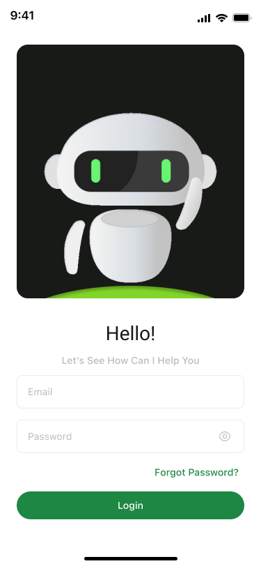 Tenant App Login Screen